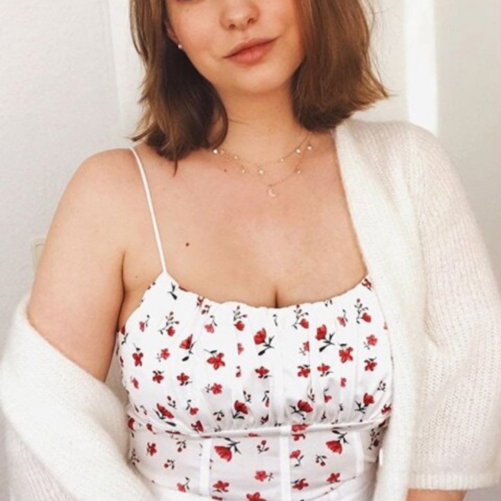 Ruched bust cami top